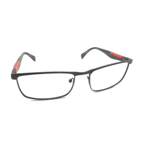 Prada VPS 54F DG0-1O1 Matte Black Red Eyeglasses Frames 55-17 140 Italy Designer - Picture 1 of 12